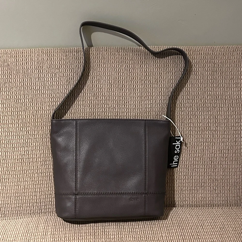 THE SAK Deep Indigo Genuine Leather De Young Hobo Shoulder Bag NWTS